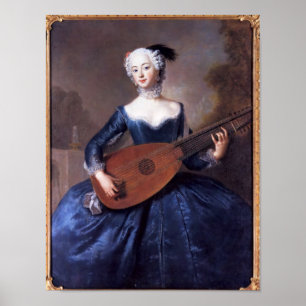 Portrait von Eleonore Louise Albertine Poster