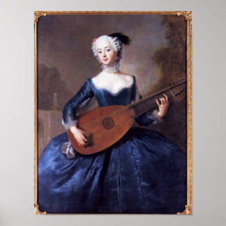 Portrait von Eleonore Louise Albertine Poster