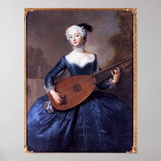 Portrait von Eleonore Louise Albertine Poster (Vorne)