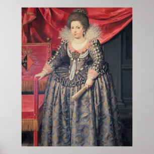 Portrait von Elisabeth von Frankreich (1602-44) To Poster