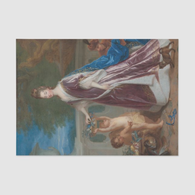 Portrait von Elizabeth-Charlotte de Baviere Seidenpapier (Vorderseite)