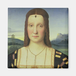 Portrait von Elizabeth Gonzaga, c.1504 (Öl auf Sch Magnet