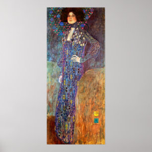 Portrait von Emily Floge von Gustav Klimt Poster