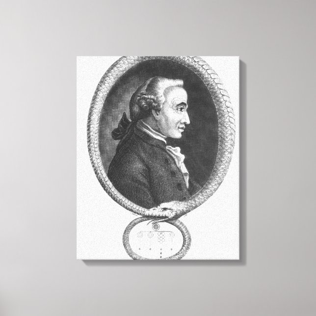 Portrait von Emmanuel Kant 2 Leinwanddruck (Vorderseite)