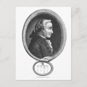 Portrait von Emmanuel Kant 2 Postkarte