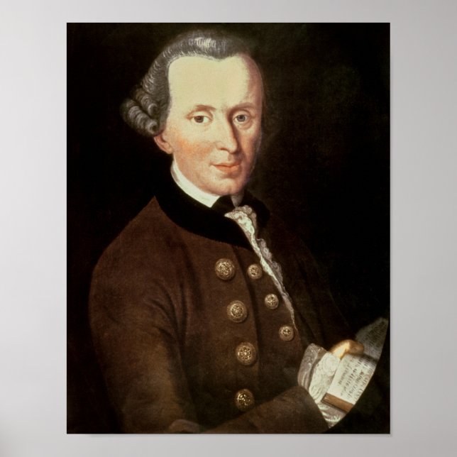 Portrait von Emmanuel Kant Poster (Vorne)