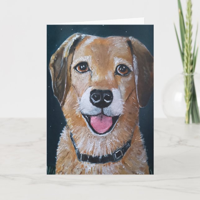 Portrait von Engué Painting von Alfred Fox Karte (Vorderseite)