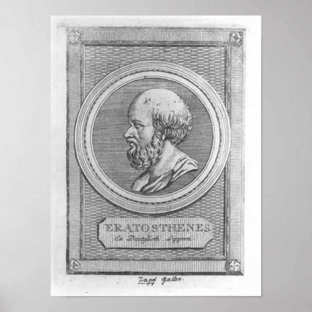 Portrait von Eratosthenes Poster (Vorne)