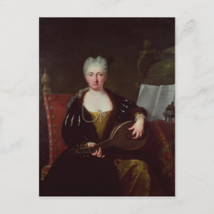 Portrait von Faustina Bordoni, Händels Sänger Postkarte