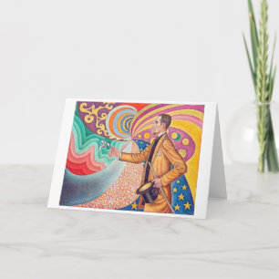 Portrait von Felix Feneon, Signac Karte