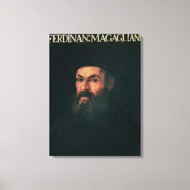 Portrait von Ferdinand Magellan Leinwanddruck (Vorderseite)