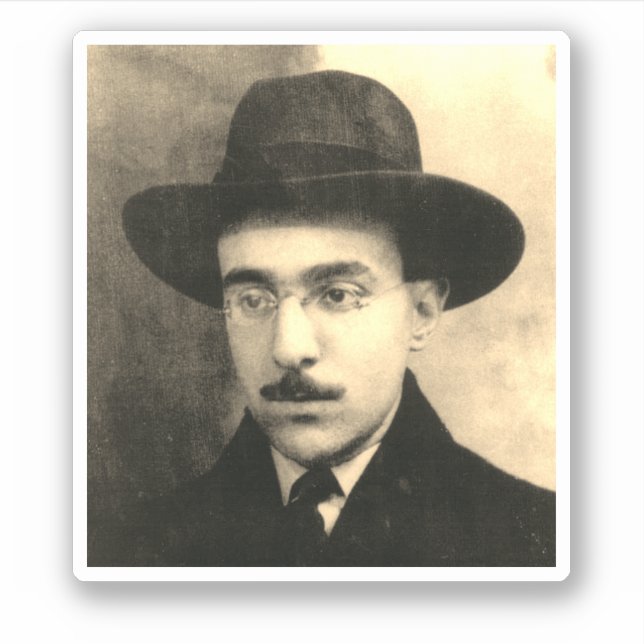 Portrait von Fernando Pessoa Aufkleber (Vorderseite)