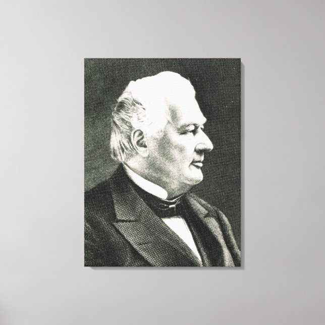 Portrait von Fillmore Millard Leinwanddruck (Vorderseite)