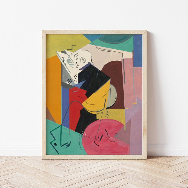 Portrait von Florent Schmitt | Albert Gleizes Poster (Von Creator hochgeladen)