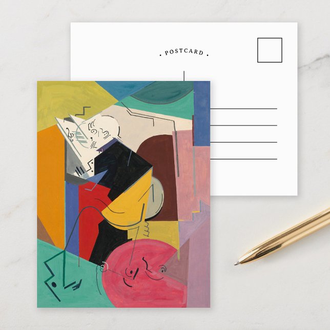 Portrait von Florent Schmitt | Albert Gleizes Postkarte (Von Creator hochgeladen)