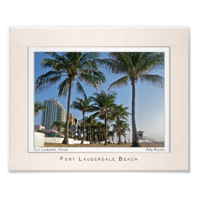 Portrait von Fort Lauderdale Beach Fotodruck (Vorne)