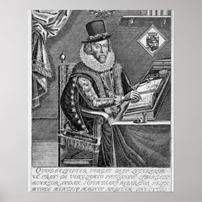 Portrait von Francis Bacon (1561-1626) Viscount of Poster (Vorne)
