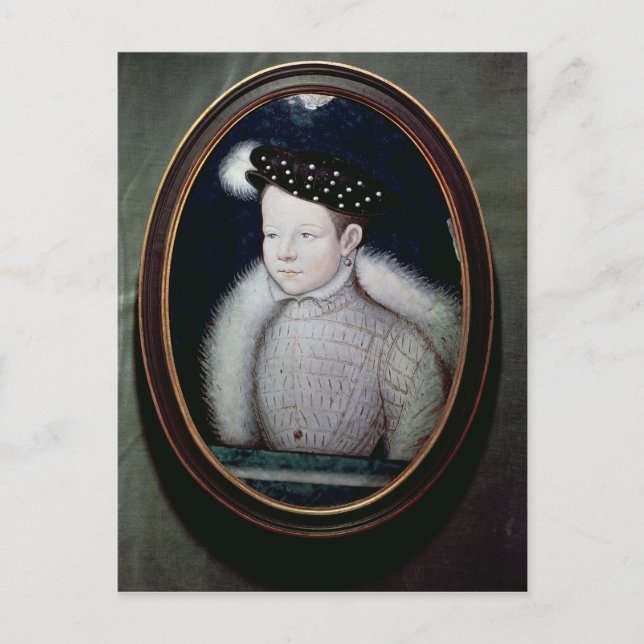 Portrait von Francis II als Dauphin von Frankreich Postkarte (Vorderseite)