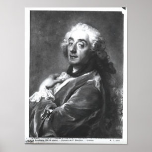 Portrait von Francois Boucher 1741 Poster