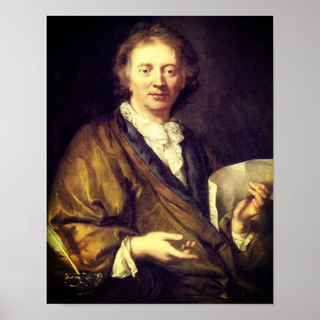 Portrait von François Couperin Poster (Vorne)