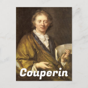 Portrait von François Couperin Postkarte