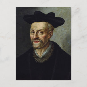 Portrait von Francois Rabelais Postkarte