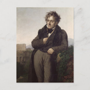 Portrait von Francois Rene Vicomte de Postkarte