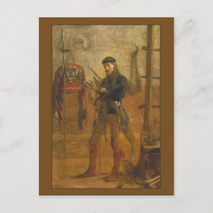 Portrait von Frank Hamilton Cushing von Thomas Eak Postkarte