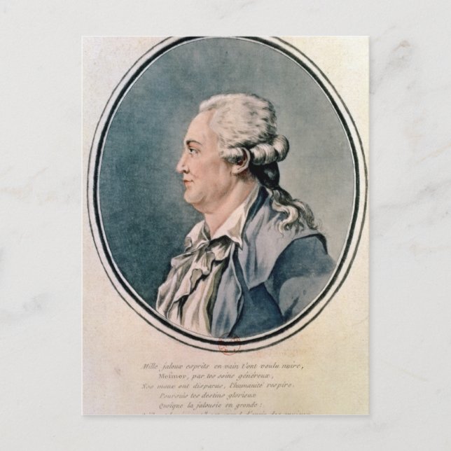 Portrait von Franz Anton Mesmer Postkarte (Vorderseite)