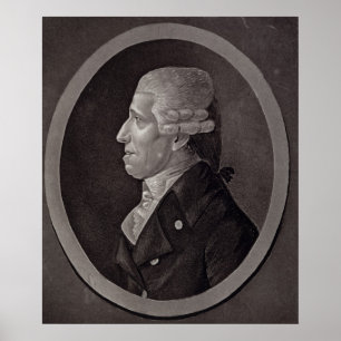 Portrait von Franz Joseph Haydn Poster