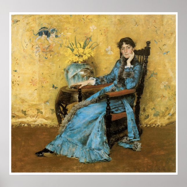 Portrait von Frau Dora Wheeler, 1883 Poster (Vorne)