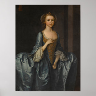 Portrait von Frau Hibbert, wenn ein Mädchen Poster