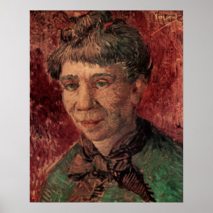 Portrait von Frau Madame Tanguy, Vincent van Gogh Poster