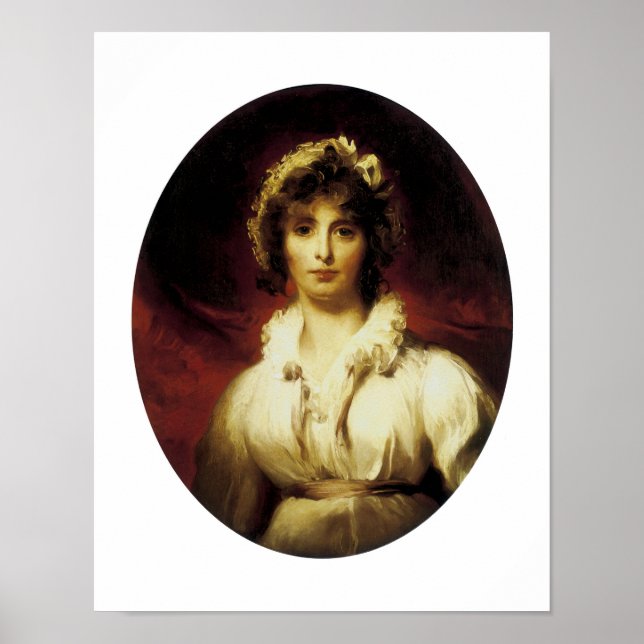Portrait von Frau Robert Burne-Jones Poster (Vorne)