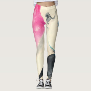 Portrait von Frauen: Aquarellbilder Leggings