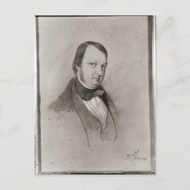 Portrait von Frederic Chopin Postkarte (Vorderseite)