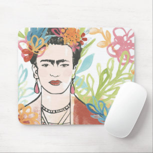 Portrait von Frida Kahlo Mousepad