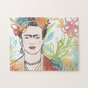 Portrait von Frida Kahlo Puzzle