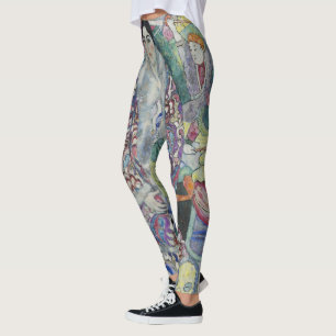 Portrait von Friederike Maria Beer von Gustav Klim Leggings