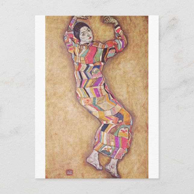 Portrait von Friederike-Maria Beer von Gustav Klim Postkarte (Vorderseite)