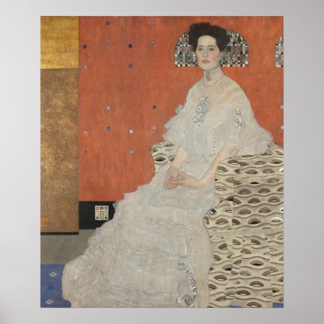 Portrait von Fritza Riedler — Gustav Klimt (1906) Poster (Vorne)