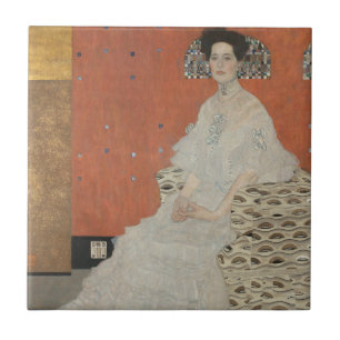 Portrait von Fritza Riedler von Gustav Klimt Fliese