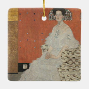 Portrait von Fritza Riedler von Gustav Klimt Keramikornament
