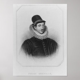 Portrait von Fulke Greville 1. Baron Brooke Poster