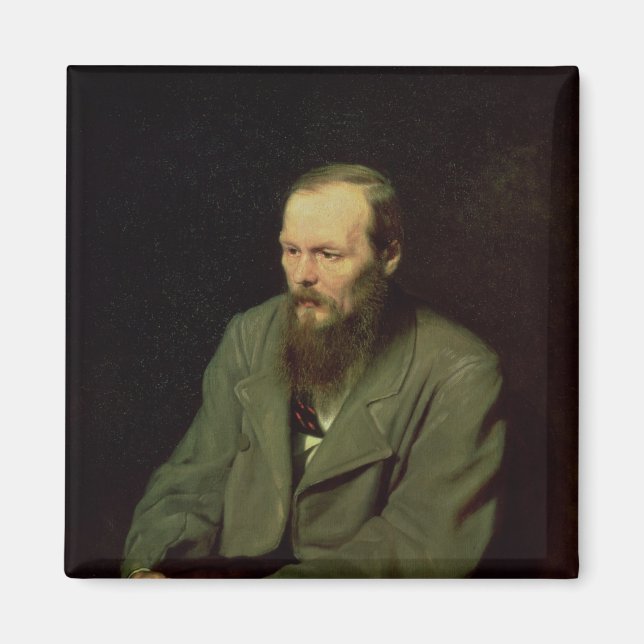 Portrait von Fyodor Dostojewski 1872 Magnet (Vorne)