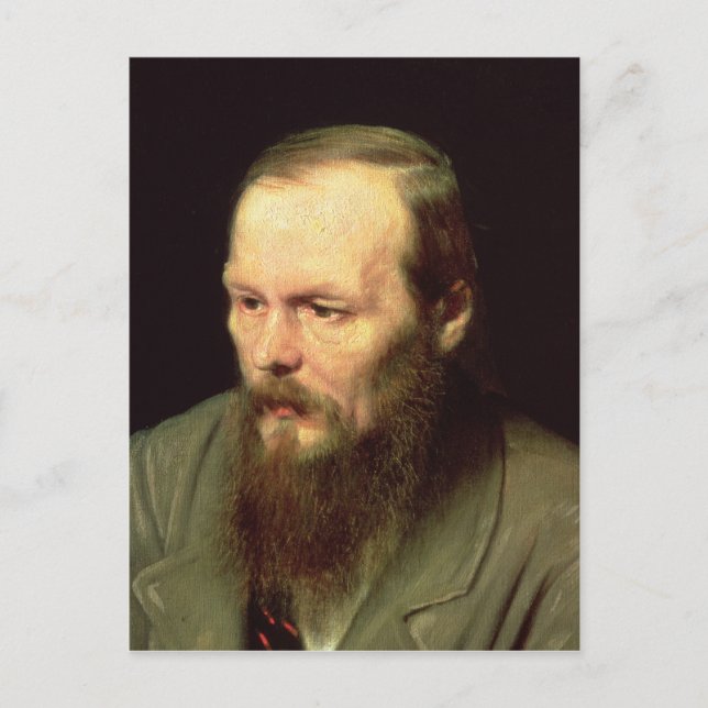 Portrait von Fyodor Dostojewski 1872 Postkarte (Vorderseite)