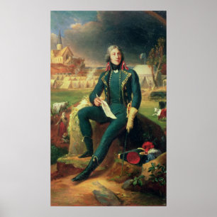 Portrait von General Louis-Lazare Hoche Poster