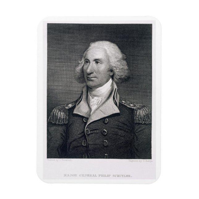 Portrait von Generalmajor Philip Schuyler, Gravur Magnet (Vertikal)