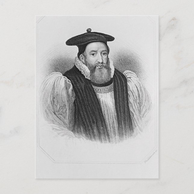 Portrait von George Abbot Erzbischof von Postkarte (Vorderseite)