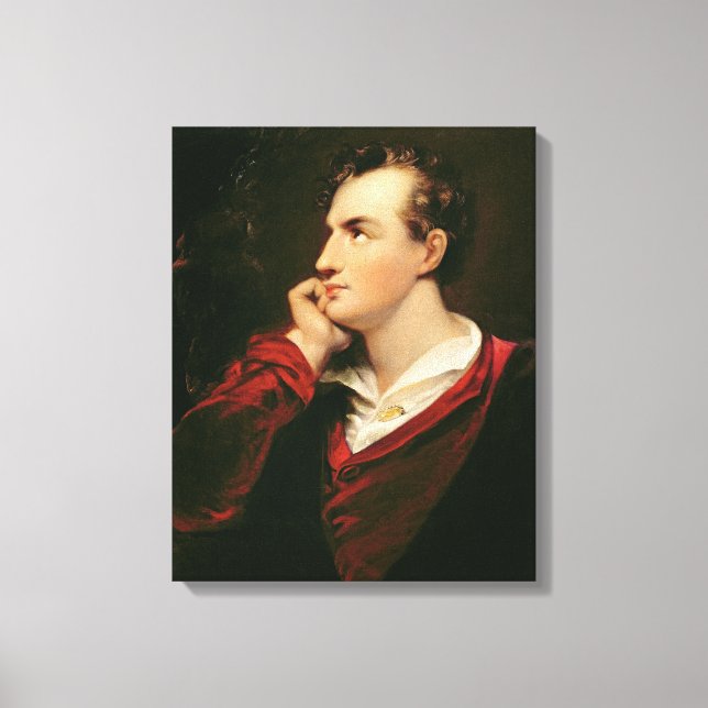 Portrait von George Gordon Byron 6. Baron Leinwanddruck (Vorderseite)
